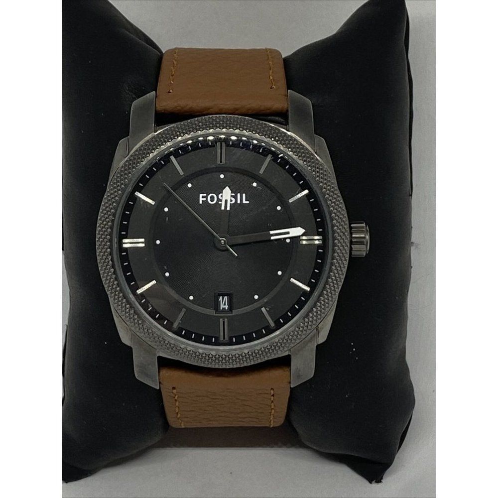 Fossil Machine FS4774 Men's Brown Leather Analog B